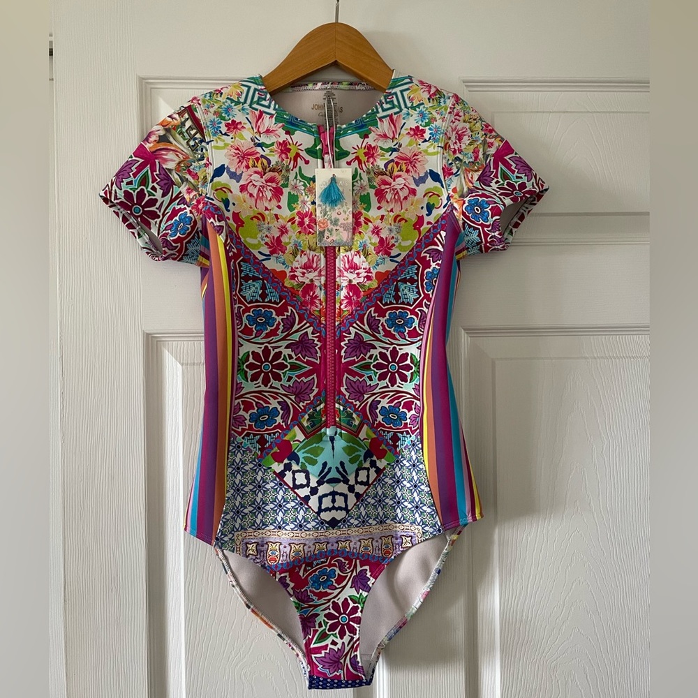 NWOT Johnny Was Neoprene Locita Surf Scuba One Swimsuit